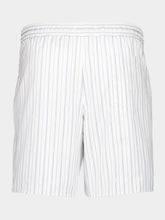 Alexander McQueen White Striped Cotton Pyjama Shorts