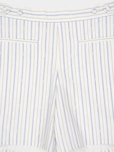 Alexander McQueen White Striped Cotton Pyjama Shorts