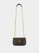 Saint Laurent Urban Grey Loulou Mini Lambskin Crossbody Bag