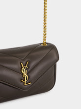 Saint Laurent Urban Grey Loulou Mini Lambskin Crossbody Bag