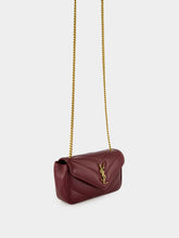 Saint Laurent Rouge Cabernet Loulou Mini Lambskin Crossbody Bag