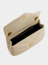 Saint Laurent Loulou Mini Bag in Blanc Vintage Lambskin