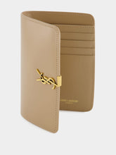 Saint Laurent Beige Voltaire Passport Case