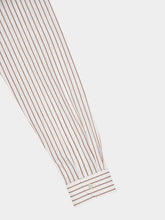 Saint Laurent Cassandre Striped Cotton Poplin Shirt