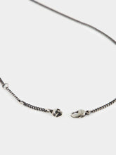 Alexander McQueen Antique Silver Skull & Dipped Rose Necklace