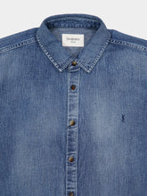 Saint Laurent Cassandre Shirt in Day Blue Denim