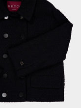 Gucci Black Cropped Wool Bouclé Jacket