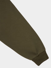 Gucci Dark Green Embroidered Hooded Jersey Sweatshirt