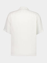 Alexander McQueen White Striped Hawaiian Shirt