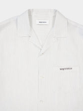 Alexander McQueen White Striped Hawaiian Shirt