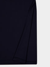 Courrèges Navy Buckle Rib Midi Dress