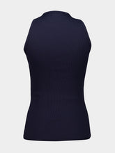 Courrèges Navy Buckle Rib Tank Top