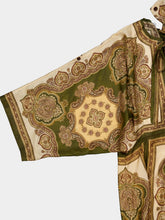 Zimmermann Olive Paisley Silk Tunic Midi Dress