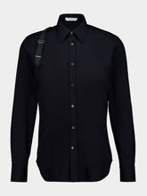 McQueen Black Logo Harness Shirt