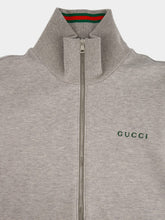 Gucci Grey Mélange Cotton Zip Jacket
