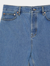 Gucci Blue Baggy Fit Bleach Denim Jeans