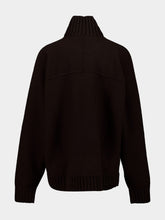 Gucci Coffee Brown Wool-Cashmere Pullover