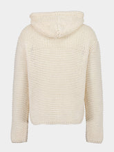 Alexander McQueen Ivory Logo Cropped Sweatshirt