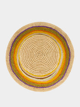 Zimmermann Striped Raffia Bucket Hat