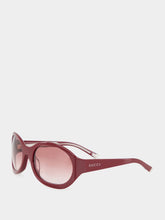 Gucci Rosso Ancora Red Round Frame Sunglasses