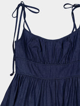 Zimmermann Ink Broderie Denim Midi Dress