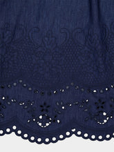 Zimmermann Ink Broderie Denim Midi Dress