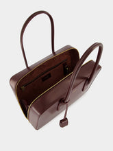 Saint Laurent Rouge Cabernet Sac De Jour Bauletto Bag in Box Calfskin