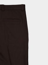 Gucci Brown Wool Gabardine Straight Trousers