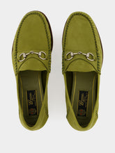 Gucci Green Suede Gigi Loafer with Horsebit