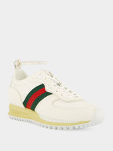 Gucci White GG Nylon Re-Motion Trainers