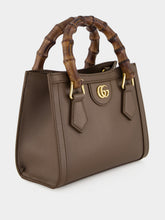 Gucci Dark Taupe Leather Diana Small Tote Bag