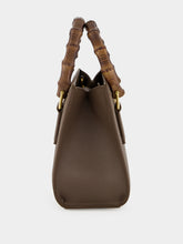 Gucci Dark Taupe Leather Diana Small Tote Bag