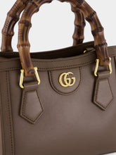 Gucci Dark Taupe Leather Diana Small Tote Bag