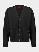Gucci Forest Green Wool Knit Buttoned Cardigan