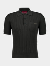 Gucci Forest Green Wool Knit Polo Shirt