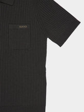 Gucci Forest Green Wool Knit Polo Shirt