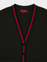 Gucci Forest Green Sleeveless Wool Cardigan