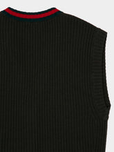 Gucci Forest Green Sleeveless Wool Cardigan