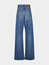 Saint Laurent V-Waist Long Baggy Jeans in 50