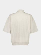 Bottega Veneta Sea Salt Melange Knitted Cotton Polo