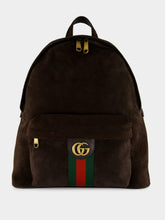Gucci Dark Brown Suede Ophidia Backpack