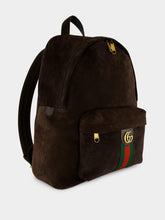 Gucci Dark Brown Suede Ophidia Backpack