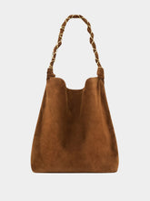 Saint Laurent Caramel Cognac Amalia Suede Handbag