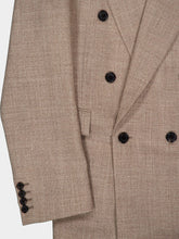 Saint Laurent Beige Taupe Wool Double-Breasted Blazer