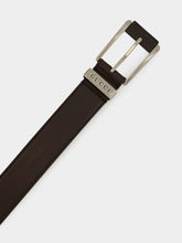Gucci Dark Brown Leather Belt with Buckle