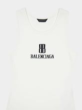 Balenciaga White Nano BB Tank Top