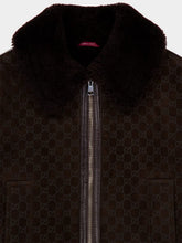 Gucci Espresso Brown Shearling Biker Jacket