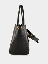 Balenciaga Bel Air Medium Carry All Bag in Black Croc