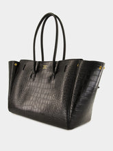 Balenciaga Bel Air Medium Carry All Bag in Black Croc