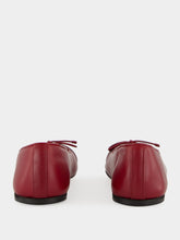 Gucci Rosso Ancora Red Leather Ballet Flat